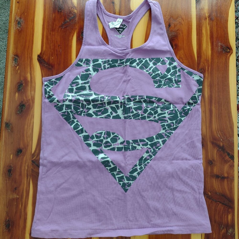 Girl's Under Armour DC Comics Superman Tank Size YXL